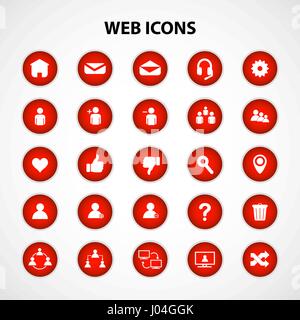 Social Network Icons Stock Vector