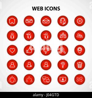 Social Network Icons Stock Vector