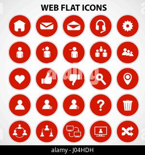 Social Network Icons Stock Vector