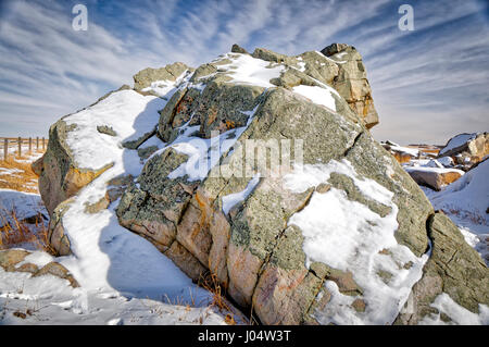 Okotoks Big Rock, the largest glacial erratic carried by glacier ice ...