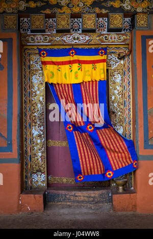 Paro Inside Architectural detail, Paro, Bhutan Stock Photo - Alamy