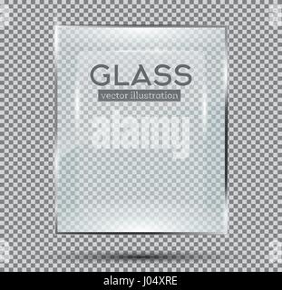 Glass Plate On Transparent Background Realistic Glass With Shadow 3d Window  Effect With Flare Isolated Clear Sheet Acrylic Screen Template Shining  Frame Vector Illustration Stock Illustration - Download Image Now - iStock