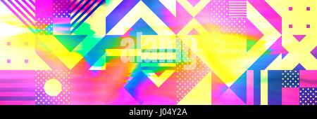 Colourful glitch abstract background Stock Vector