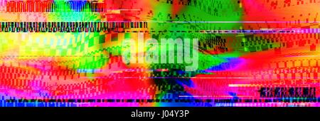 Colourful glitch abstract background Stock Vector