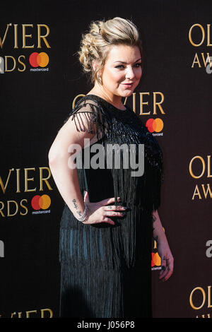 Sheridan Smith on the Red Carpet at the 2017 Olivier Awards Stock Photo