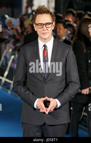 Tokyo, Japan. 10th April, 2017. Director James Gunn poses for cameras during the Galaxy Carpet Event for the film Guardians of the Galaxy Vol. 2 at the Shin-toyosu Brillia Running Stadium on April 10, 2017, Tokyo, Japan. The cast members appeared on stage alongside Japanese voice actors to greet the fans. The world tour of this red carpet event continues worldwide, kicking off in Japan. The film will be release in Japan on May 12. Credit: Rodrigo Reyes Marin/AFLO/Alamy Live News Stock Photo