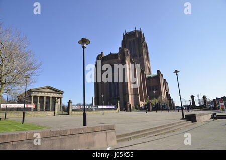 Liverpool Anglican Cathedral on St. James's Mount Stock Photo