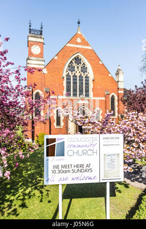 Gloucester Community Churh in springtime, Gloucester UK Stock Photo