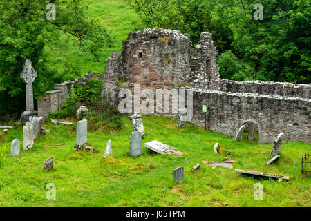 Layd (or Layde) Church. dating from around 1638, near Cushendall, County Antrim, Northern Ireland, UK Stock Photo