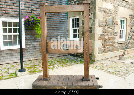 Pillory Torture Device Stock Photo