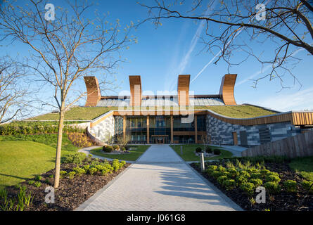 The GlaxoSmithKline Carbon Neutral Laboratory for Sustainable Chemistry, on the Jubilee Campus of Nottingham University Nottinghamshire England UK Stock Photo