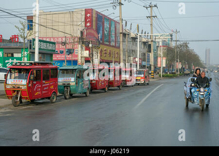 General scene in Xiong County, one of the three counties composing Xiongan New Area in Hebei Province, China on April 09, 2017. Stock Photo