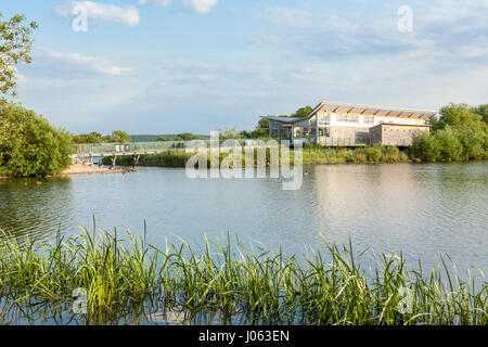 The Visitor Centre at Attenborough Nature Reserve, Nottinghamshire, England, UK Stock Photo