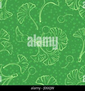 Pictogram Leaves, Seamless Stock Vector