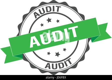 Audit stamp illustration Stock Vector