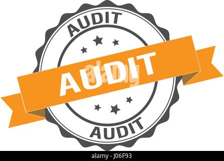 Audit stamp illustration Stock Vector