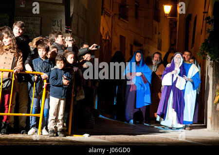 Religious performance, Holy Week. Passion of Christ, Chinchon, Madrid province, Spain. Stock Photo