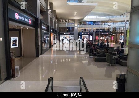 Duty Free shopping zone at San Francisco airport, California Stock Photo