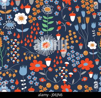 Seamless flower background Stock Vector