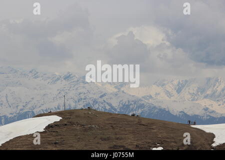 gorge below in the himalayas Stock Photo