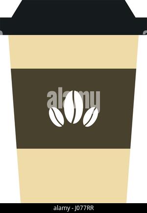 icon coffee mug illustrated on white background in vector Stock Vector
