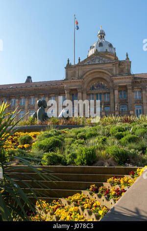 Birmingham, Victoria Square, The River Fountain Statue also known as The Floozie in the Jacuzzi Stock Photo