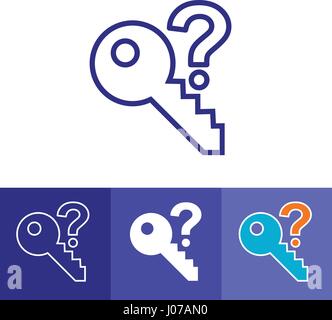 Icon for those who have forgotten their passwords Stock Vector