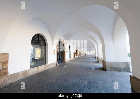 Beautiful peaceful city in Czech republic - colorful Novy Jicin Stock Photo