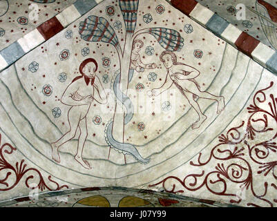 This artwork depicts the biblical scene of Adam and Eve grieving the ...