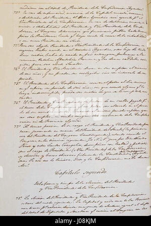This historical document, the 'Constitución Nacional Argentina' of 1853 ...