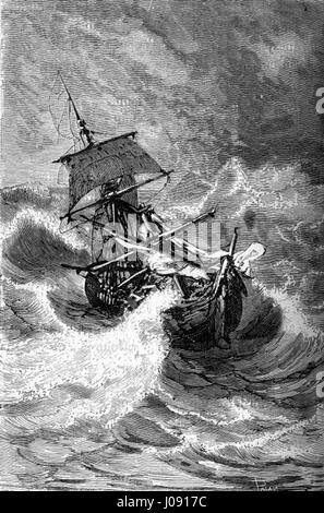 'The Children of Captain Grant' by Édouard Riou is an illustration from ...