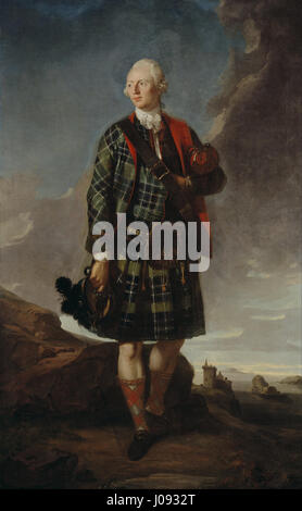 Attributed to Sir George Chalmers - Sir Alexander Macdonald (Sir Alasdair MacDhòmhnaill Shlèite), 1744 - 1795. 9th Baronet of Sleat and 1st Baron Macdonald of Slate - Stock Photo