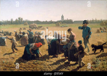 Jules Adolphe Aimé Louis Breton, The Gleaners, 1854. National Gallery of Ireland Stock Photo