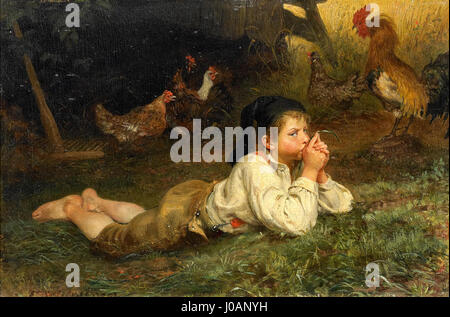 Felix Schlesinger - Die Rast im Hühnerstall Stock Photo - Alamy