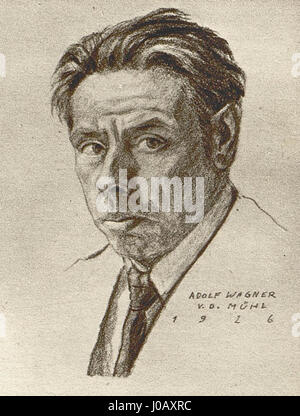 Adolf Wagner von der Mühl - Selbstporträt Stock Photo