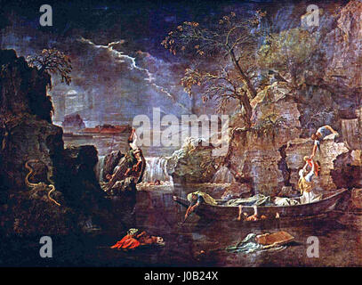 Nicolas Poussin - L'Hiver Ou Le Déluge Stock Photo - Alamy