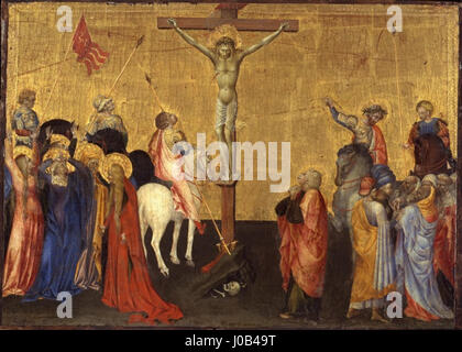 Giovanni di Paolo's 'Crucifixion' is a dramatic portrayal of the ...