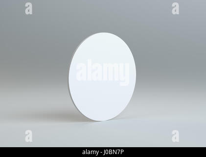 White empty paper disk on gray background Stock Photo - Alamy