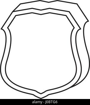 Shield emblem symbol Stock Vector