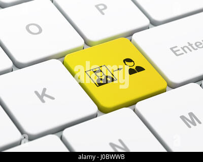 Law concept: Criminal Freed on computer keyboard background Stock Photo