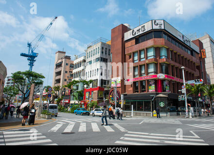 Business district, Naha, Okinawa, Japan, Asia Stock Photo