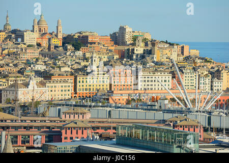 Cityscape, Genoa, Liguria, Italy Stock Photo