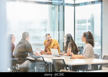 University students in study group Stock Photo