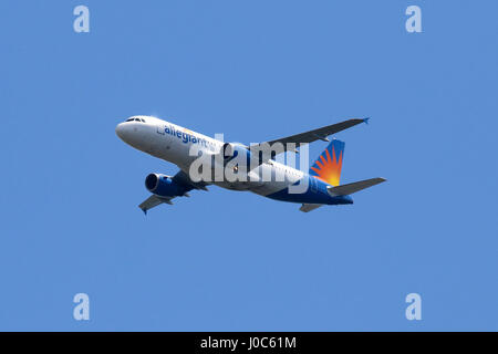 Allegiant Air Airbus A320 Aircraft Fort Lauderdale Airport Stock Photo ...