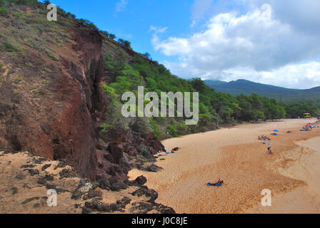 Big Beach on Maui Stock Photo