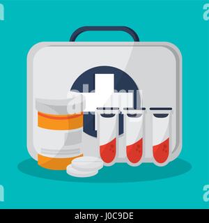 medicine related icons Stock Vector