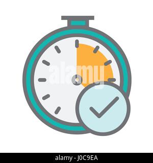 Image that illustrates tracking your time Stock Vector