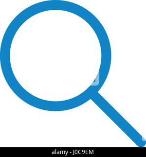 Adjustable Stroke Magnifying Glass - Search Icon Stock Vector