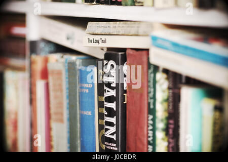 Hay on Wye - Secondhand books for sale Wales UK Stock Photo
