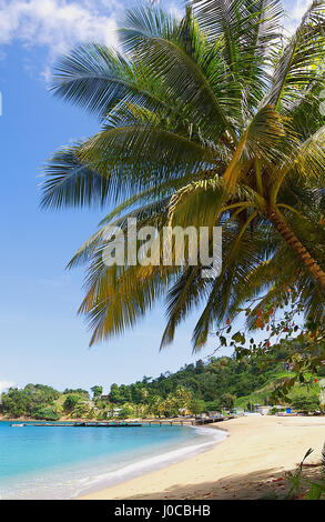 Republic of Trinidad and Tobago - Tobago island - Parlatuvier bay - Caribbean sea Stock Photo